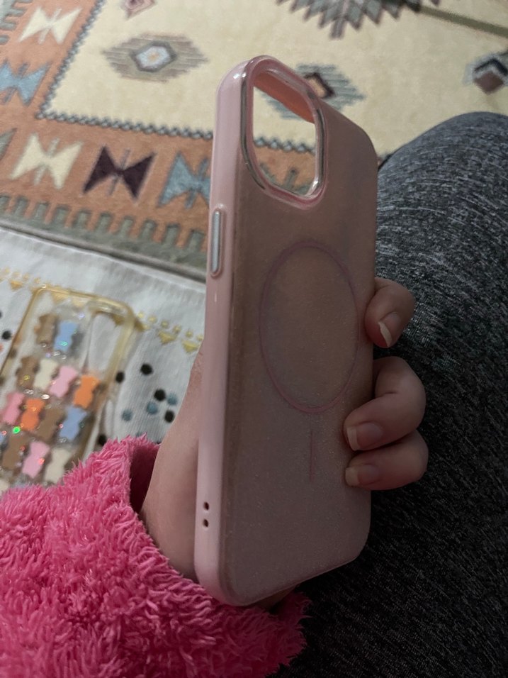 Parlak Pembe Telefon Kılıfı - Görsel 4