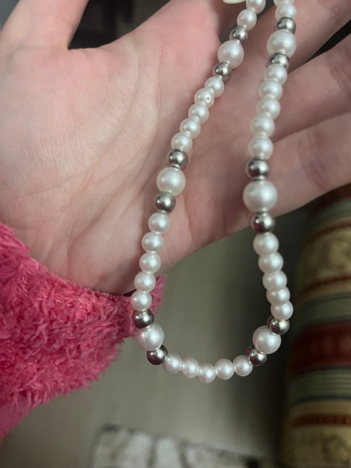 Inci Boncuklu Beyaz Bohem Kadın El Zinciri - Görsel 3