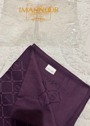 İmannoor tensel mürdüm şal - Görsel 3