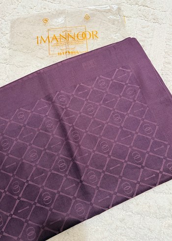 İmannoor tensel mürdüm şal - Görsel 4