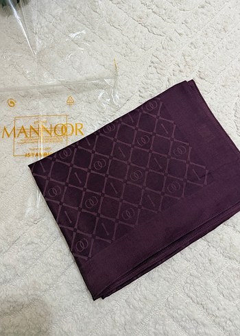 İmannoor tensel mürdüm şal - Görsel 2