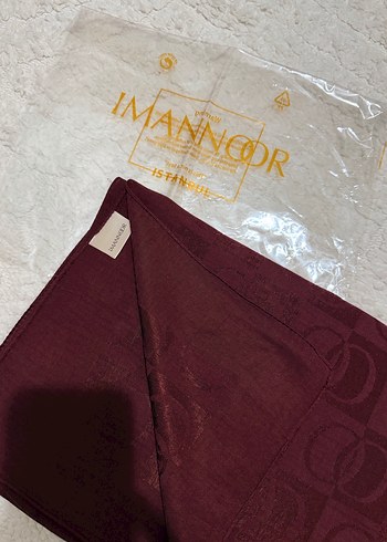 İmamoor dama desen bordo şal - Görsel 4