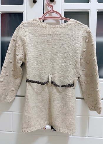 Kız Çocuk Bej Triko Hırka - Görsel 3