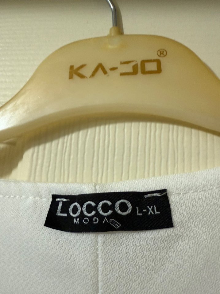 Beyaz Uzun Fisto yakalı Elbise - Görsel 4