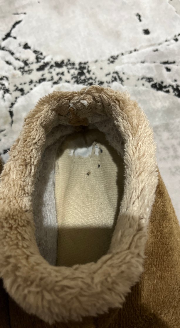 Kahverengi  Sıcak Kürklü Ev Terliği - Görsel 4