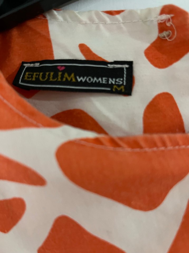 Turuncu Bohem Uzun Kollu Uzun Elbise - Görsel 3