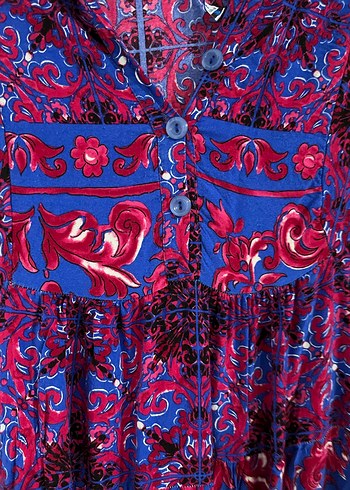 Püsküllü Bohem Uzun Elbise - Görsel 4