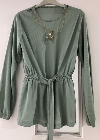 Kemer Detaylı Uzun Kollu Kadın Bluz - Görsel 2