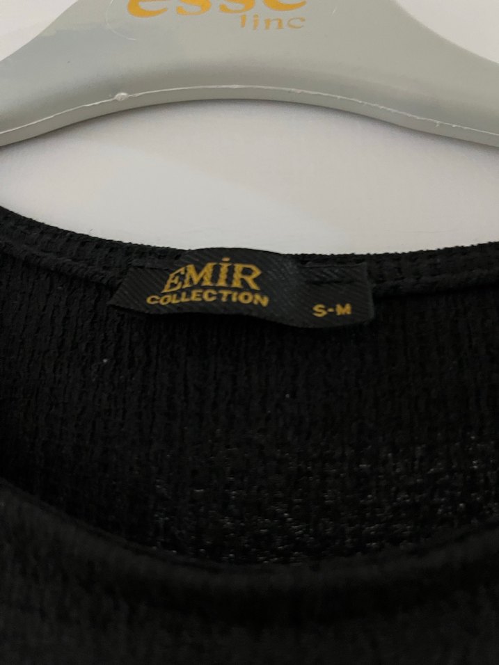 Siyah Uzun Kollu Kemerli Uzun Elbise - Görsel 2