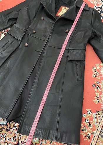 Vintage hakiki deri ceket - Görsel 7