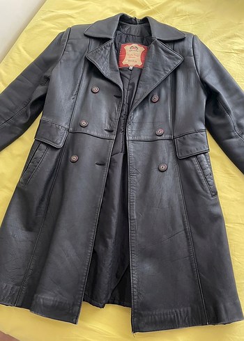 Vintage hakiki deri ceket - Görsel 2