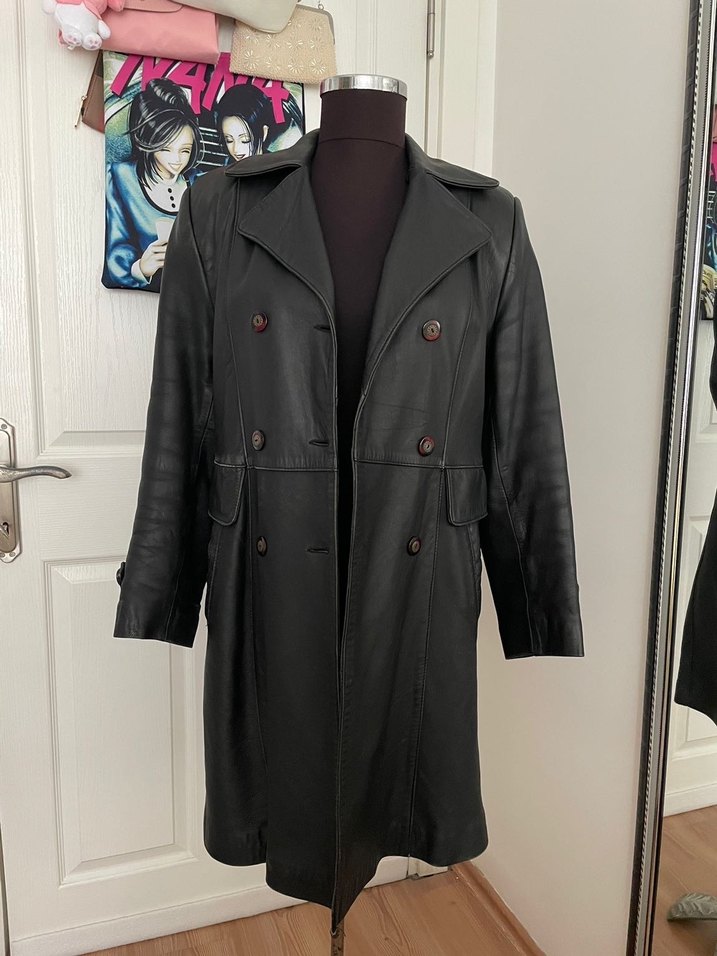 Vintage hakiki deri ceket - Görsel 3