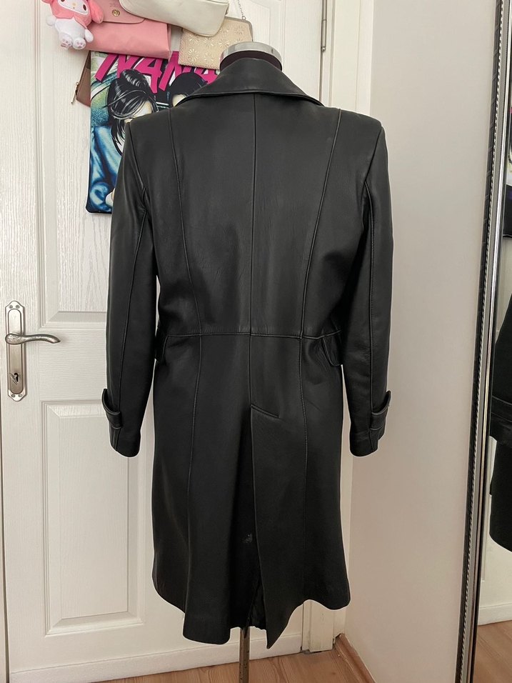 Vintage hakiki deri ceket - Görsel 5