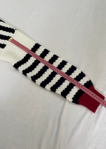 Kadın Çizgili Örgü Triko Kazak - Görsel 4