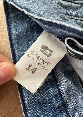 işleme detaylı vintage jeans - Görsel 6