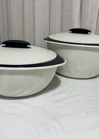 Tupperware Kapaklı Beyaz Gıda Saklama Kabı Seti