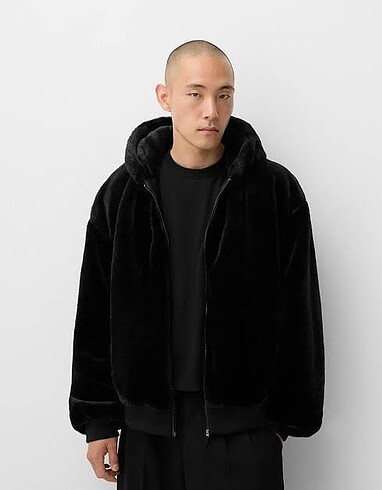 Bershka erkek peluş ceket 