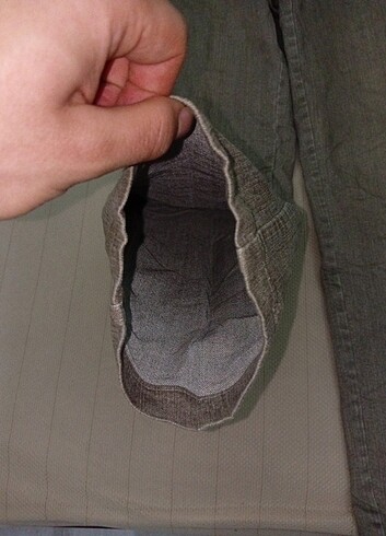 42 Beden Çizgili pantalon
