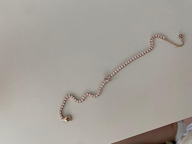 Beden Pandora pembe altın kalpli su yolu bileklik