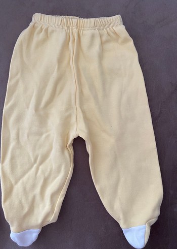 Kız Bebek Sarı ve Pudra Basic Pantolon - Görsel 3