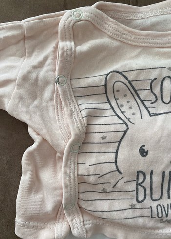 Beyaz Uzun Kollu Bebek Kıyafet Takımı - Görsel 3