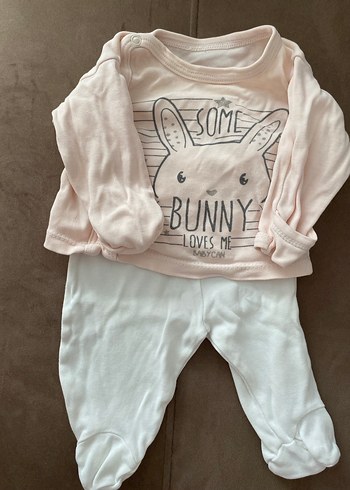 Beyaz Uzun Kollu Bebek Kıyafet Takımı - Görsel 2