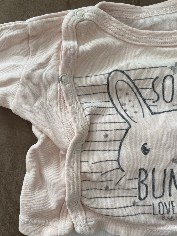 Beyaz Uzun Kollu Bebek Kıyafet Takımı - Görsel 3