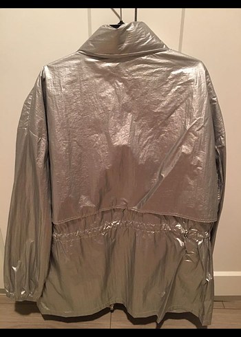 Oysho Metalik Kadın Rüzgarlık Yağmurluk - Görsel 2