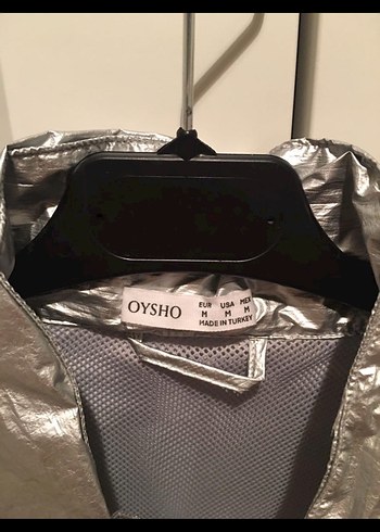 Oysho Metalik Kadın Rüzgarlık Yağmurluk - Görsel 3