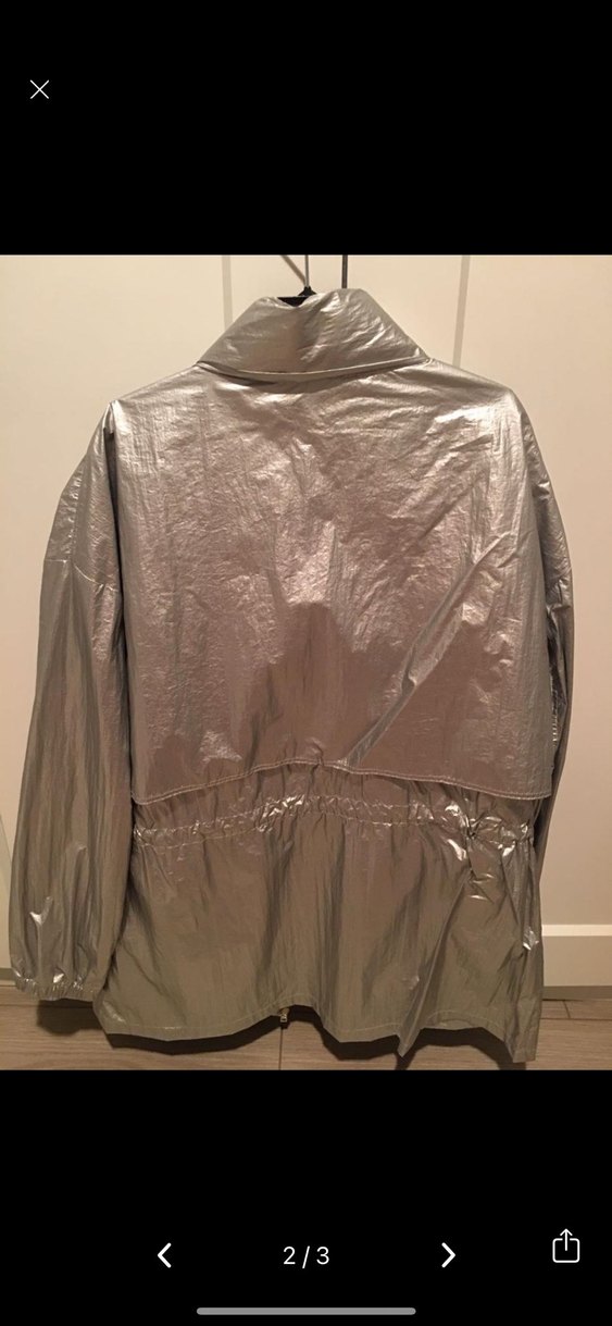 Oysho Metalik Kadın Rüzgarlık Yağmurluk - Görsel 2