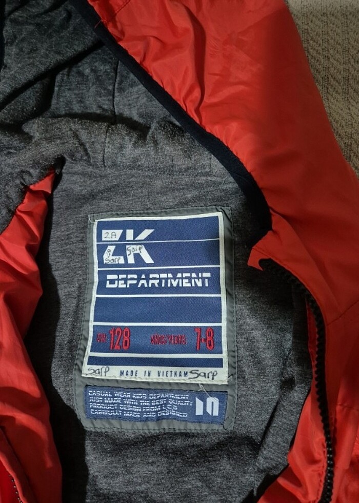 Erkek Çocuk Kapüşonlu İnce Mont - Görsel 3