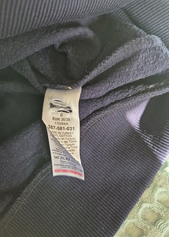 Next Sarı Lacivert Unisex Kapüşonlu Sweatshirt - Görsel 4