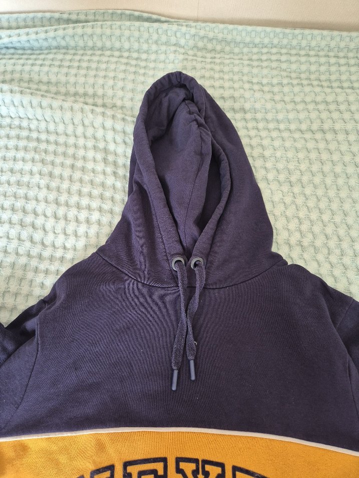 Next Sarı Lacivert Unisex Kapüşonlu Sweatshirt - Görsel 2