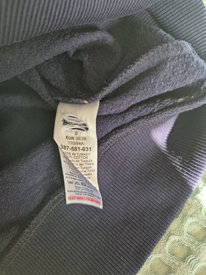 Next Sarı Lacivert Unisex Kapüşonlu Sweatshirt - Görsel 4