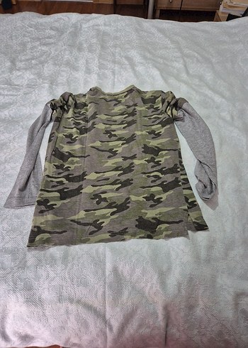 Erkek Çocuk Kamuflaj Desenli Uzun Kollu Sweatshirt - Görsel 5