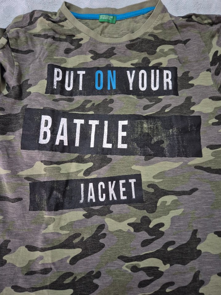 Erkek Çocuk Kamuflaj Desenli Uzun Kollu Sweatshirt - Görsel 2