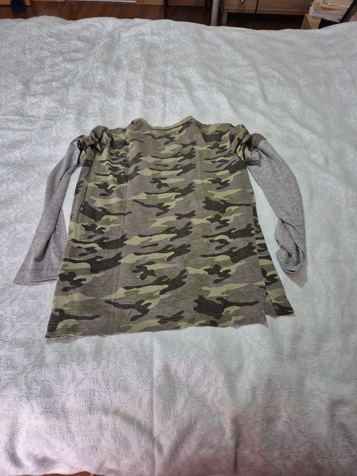 Erkek Çocuk Kamuflaj Desenli Uzun Kollu Sweatshirt - Görsel 5