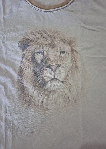 Bej Baskılı Uzun Kollu Erkek Çocuk Tişörtü - Görsel 2