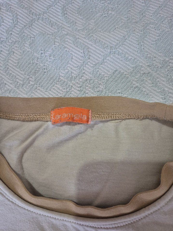 Bej Baskılı Uzun Kollu Erkek Çocuk Tişörtü - Görsel 3