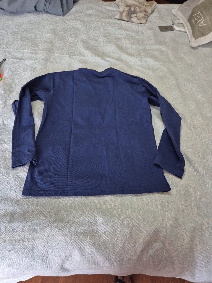 Erkek Çocuk Lacivert Baskılı Uzun Kollu Tişört - Görsel 4