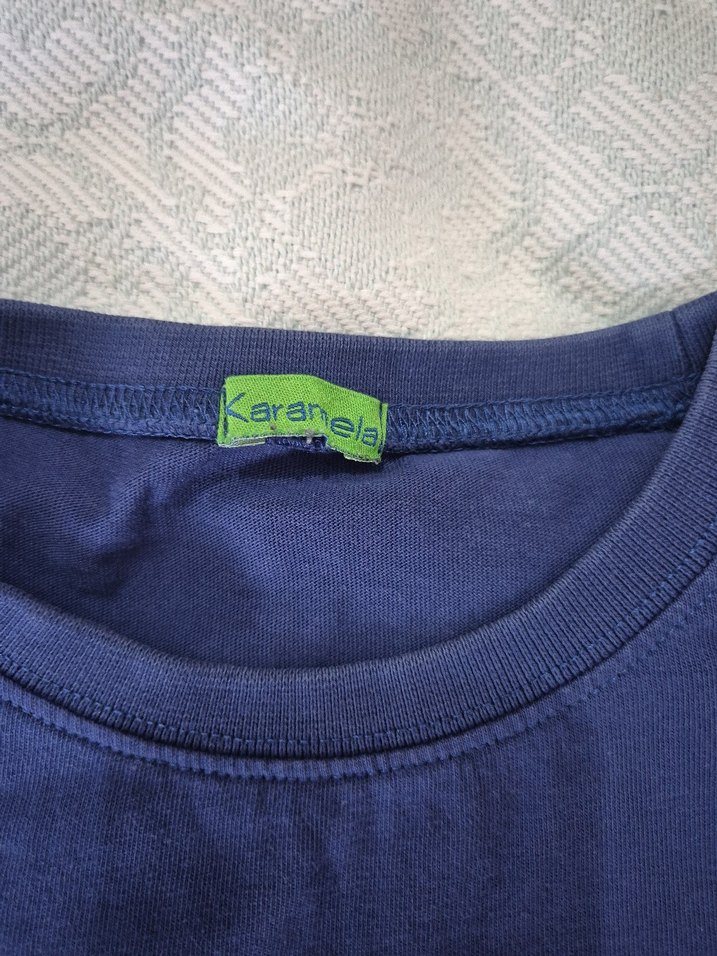 Erkek Çocuk Lacivert Baskılı Uzun Kollu Tişört - Görsel 3