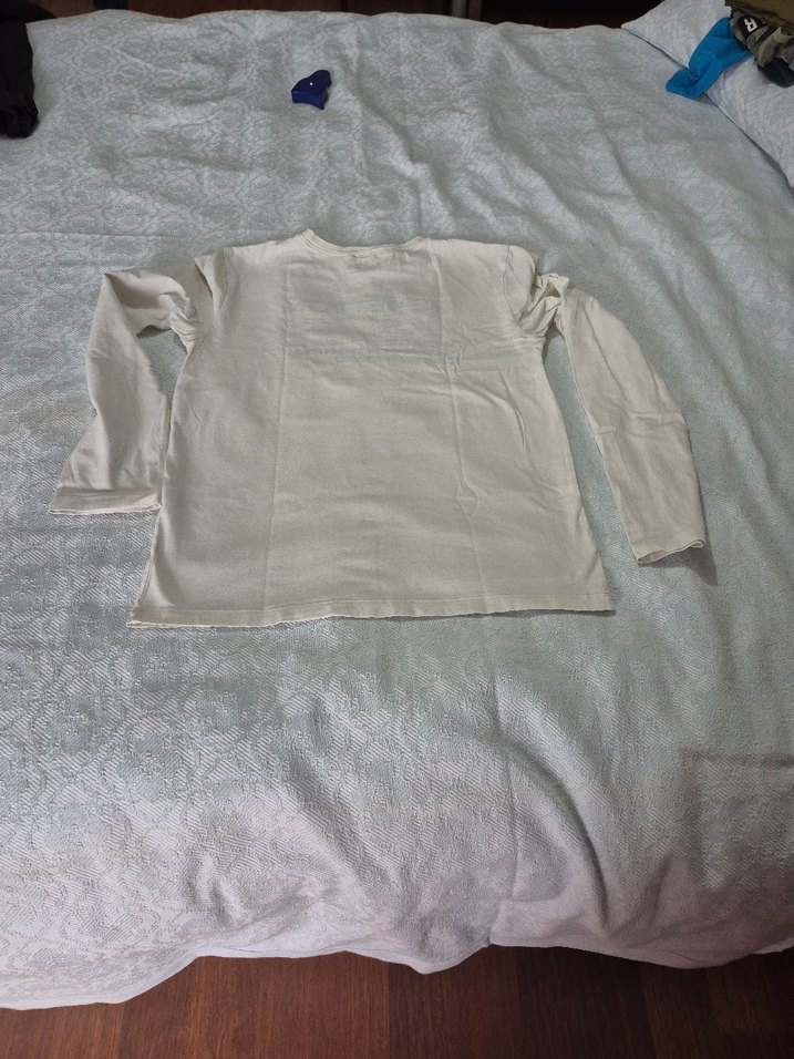 Beyaz Pamuklu Erkek Çocuk Uzun Kollu Tişört - Görsel 5