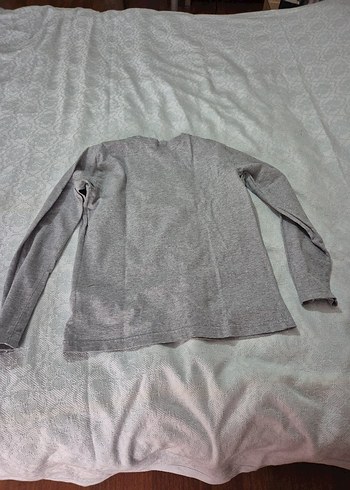 Gri Erkek Çocuk Uzun Kollu Pamuklu Tişört - Görsel 5