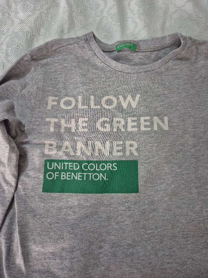 Gri Erkek Çocuk Uzun Kollu Pamuklu Tişört - Görsel 2