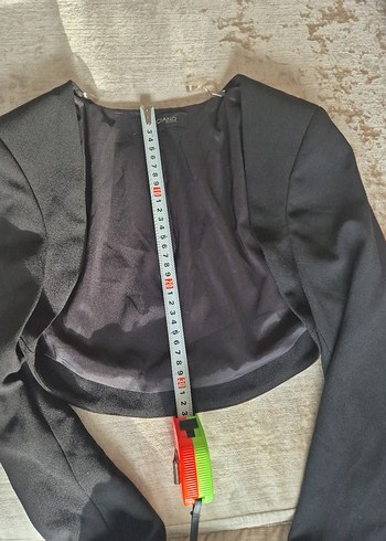 Guess Marciano Kadın Siyah Crop Kesim Ofis Blazer Ceket - Görsel 7