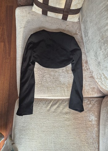 Guess Marciano Kadın Siyah Crop Kesim Ofis Blazer Ceket - Görsel 5