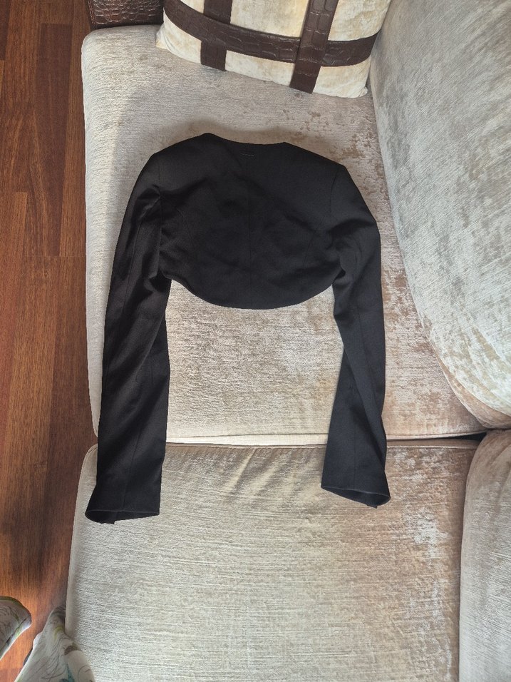 Guess Marciano Kadın Siyah Crop Kesim Ofis Blazer Ceket - Görsel 5