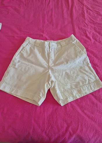 Beyaz Koton Mini Şort