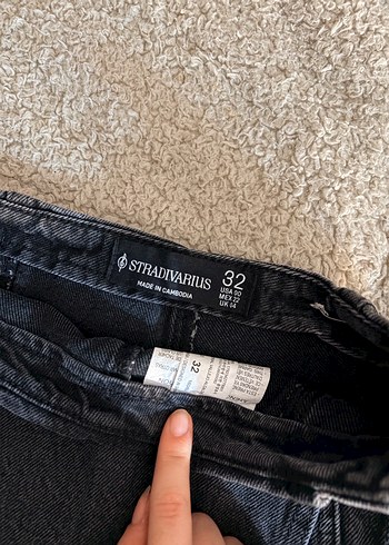 Gri Kot Şort Etek - Görsel 5