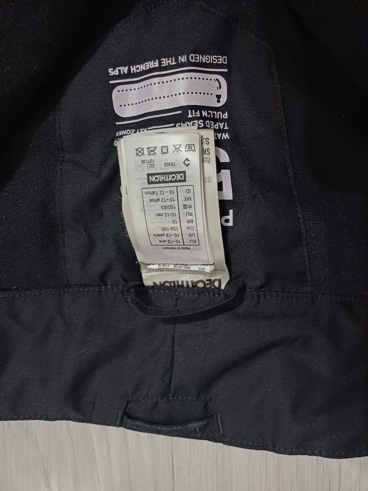 Erkek Çocuk Decathlon Siyah Kesim Kayak Pantolonu - Görsel 2